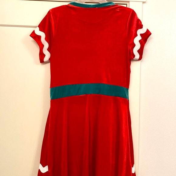 EUC [Eyeshadow] Gingerbread Cookie Girl Party Costume 3D Dress Women’s Sz Large - Picture 6 of 10